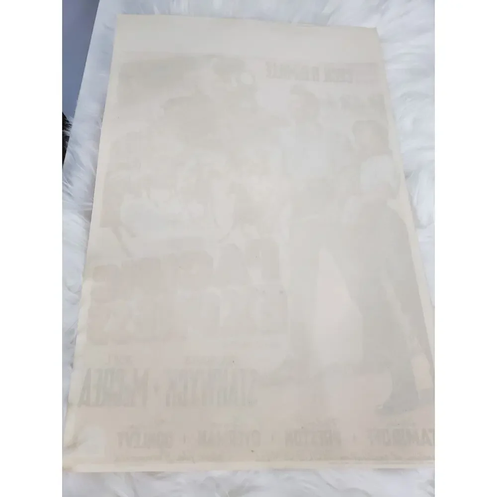 Vintage original Pacific Express Charles McGraw Poster CECIL B. DEMILLE PRESTON‎